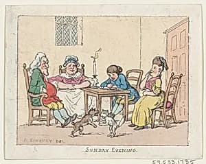 Sunday Evening by Henry William Bunbury|Thomas Rowlandson