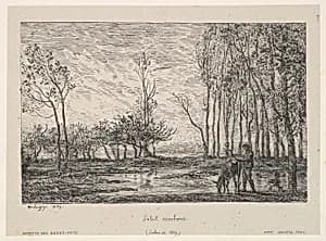 Sunset by Charles-François Daubigny|Auguste Delâtre