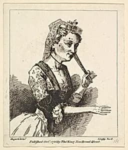 Surprised Woman from Hogarth's "Morning" by William Hogarth|Richard Livesay|Thomas King