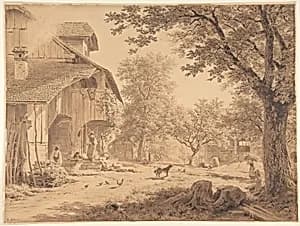 Swiss Farm ('Hirtenhof') by Robert Zünd