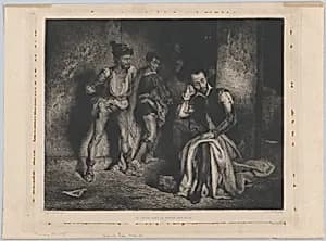 Tasso in Prison, from "L'Art" by Léopold Flameng|Eugène Delacroix|Alfred Salmon|Torquato Tasso