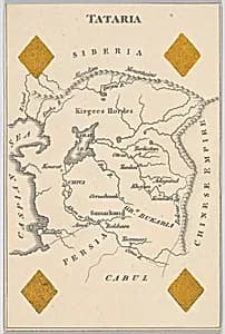 Tataria, from "Court Game of Geography" by William and Henry Rock