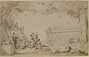 Temple of the Muses by Charles Monnet|Jean Michel Moreau the Younger