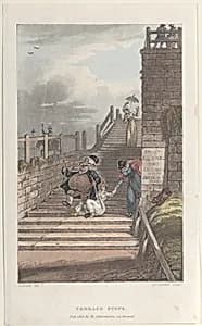 Terrace Steps by Joseph Constantine Stadler|Rudolph Ackermann, London|Thomas Rowlandson|James Green