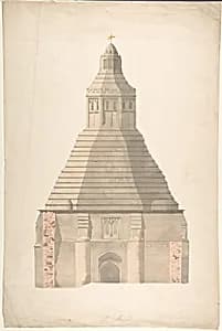 The Abbot's Kitchen, Glastonbury Abbey by Anonymous, British, 19th century