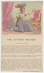 The Actress' Prayer!! by Thomas Rowlandson|George Murgatroyd Woodward|Edward Spragg