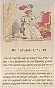 The Actress' Prayer!! by Edward Spragg|Thomas Rowlandson|George Murgatroyd Woodward