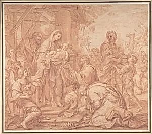 The Adoration of the Magi by Giuseppe Bartolomeo Chiari