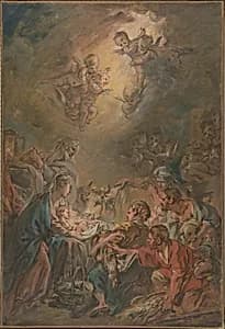 The Adoration of the Shepherds by François Boucher