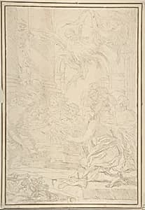 The Adoration of the Shepherds by Anonymous, Italian, Roman-Bolognese, 17th century