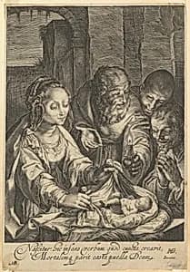 The Adoration of the Shepherds by Hendrick Goltzius|Abraham Blooteling