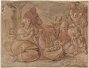 The Adoration of the Shepherds by Gerrit Pietersz. Sweelink