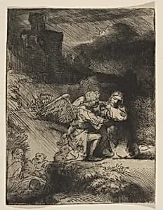 The Agony in the Garden by Rembrandt (Rembrandt van Rijn)