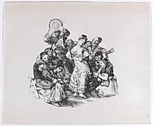 The Andalusian dance (El Vito) by Goya (Francisco de Goya y Lucientes)
