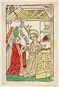 The Annunciation by Anonymous, German, Swabia, 15th century