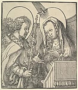 The Annunciation by Lucas van Leyden