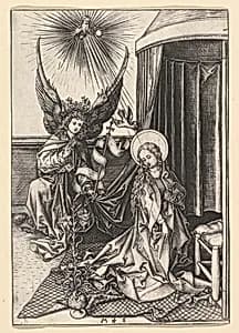 The Annunciation by Martin Schongauer