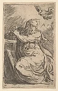 The Annunciation by Parmigianino (Girolamo Francesco Maria Mazzola)