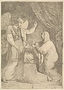 The Annunciation by Jean Jacques Lagrenée