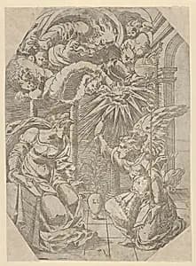 The Annunciation by Léonard Limosin
