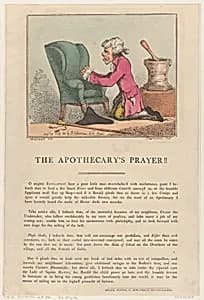 The Apothecary's Prayer!! by Edward Spragg|George Murgatroyd Woodward|Thomas Rowlandson