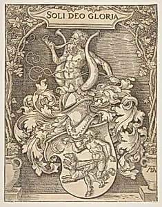 The Arms of Johann Tscherte by Albrecht Dürer