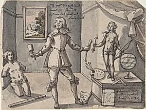The Artist in His Studio by Ruprecht Bartz
