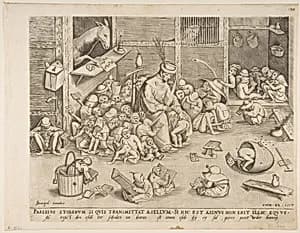 The Ass at School by Pieter Bruegel the Elder|Pieter van der Heyden|Hieronymus Cock