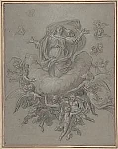 The Assumption of the Virgin by Noël Coypel|Nicolas de Plattemontagne