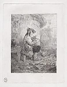 The Bagpiper by Alexandre-Gabriel Decamps