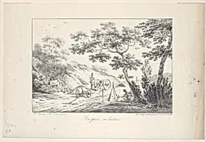 The Battery Group by Godefroy Engelmann|Horace Vernet|Hipolyte Lecomte