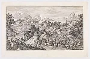 The Battle of Qoš-qulaq by Benoit Louis Prevost|Charles Nicolas Cochin II|Giuseppe Castiglione
