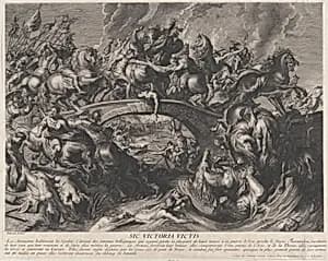 The Battle of the Amazons by Gaspard Duchange|Peter Paul Rubens