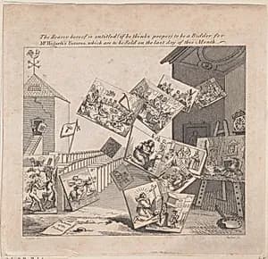 The Battle of the Pictures by Barlow|William Hogarth