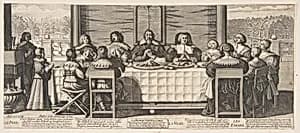 The Benediction at Table by Abraham Bosse|Jean Boisseau