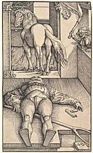The Bewitched Groom by Hans Baldung (called Hans Baldung Grien)