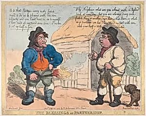 The Blessings of Partnership by Rudolph Ackermann, London|Thomas Rowlandson|George Murgatroyd Woodward