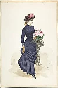 The Bouquet by Ernest-Ange Duez