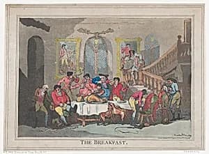 The Breakfast by S. W. Fores|Thomas Rowlandson