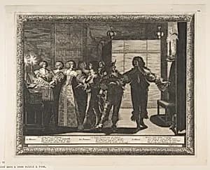 The Bride Taken Home by Abraham Bosse|Jean I Leblond