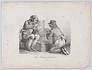 The Card Players by Louis Léopold Boilly|Delpech