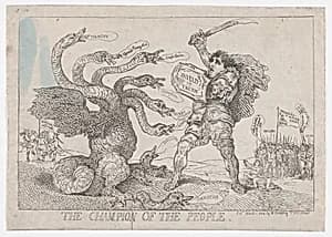 Portrait of Charles James Fox|Thomas Rowlandson|Hannah Humphrey