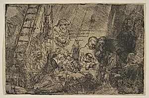 The Circumcision in the Stable by Rembrandt (Rembrandt van Rijn)