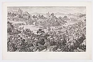 The Combat of Khurungui by Jacques Aliamet|Charles Nicolas Cochin II|Giovanni Damasceno Salusti