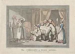 The Comforts of High Living by Thomas Rowlandson|S. W. Fores