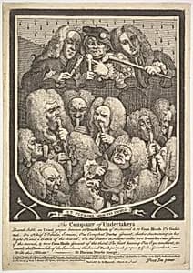 The Company of Undertakers by William Hogarth