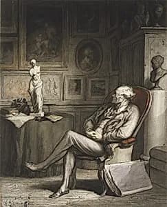 The Connoisseur by Honoré Daumier