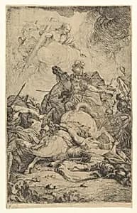 The Conversion of Saul by Michael Lucas Leopold Willmann|H. Bem (?)