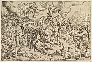The Conversion of Saul by Maarten van Heemskerck|Dirck Volckertsz Coornhert