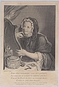 The Coquettish Widow by Bernard Lepicié|Charles Antoine Coypel|Louis Surugue